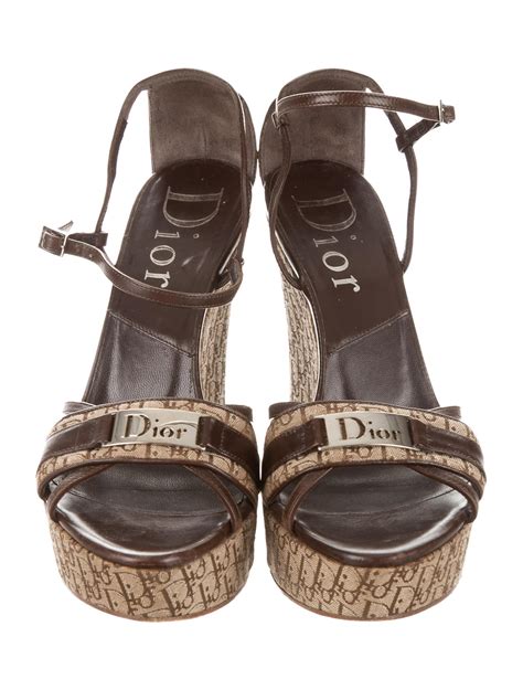 christian dior vissershoed|Dior platform wedge shoes.